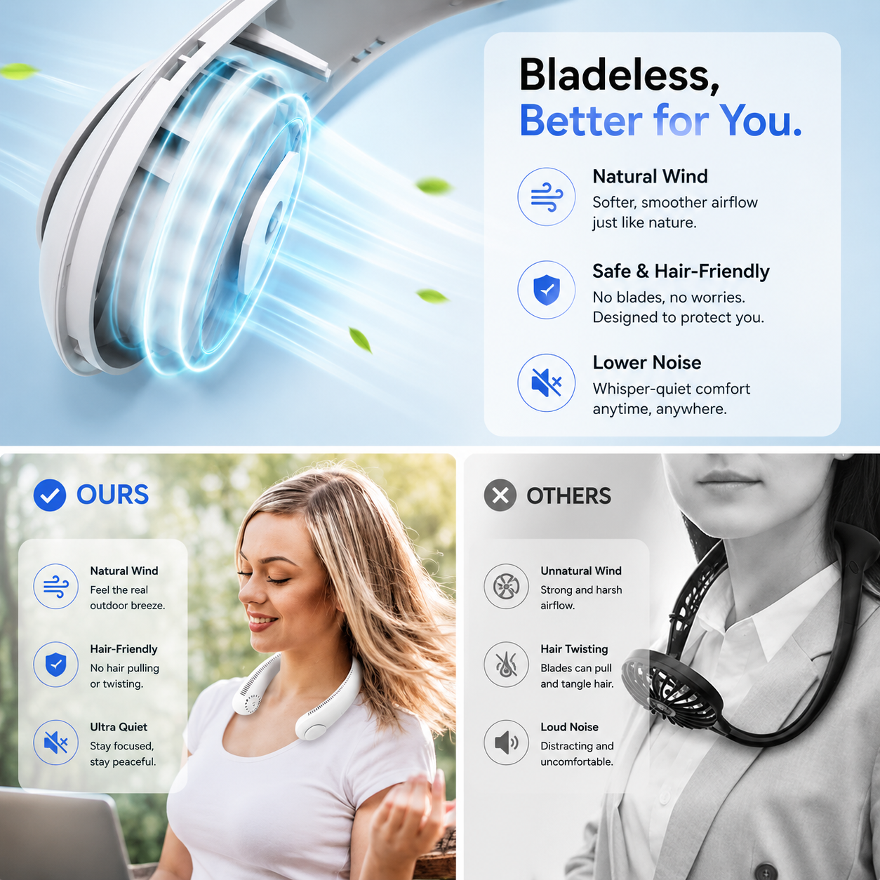 FREZZ™ Bladeless Neck Fan