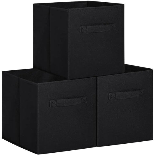 Foldable Storage Boxes with Double Handles – Collapsible Oxford Fabric Organizer for Clothes & Blankets