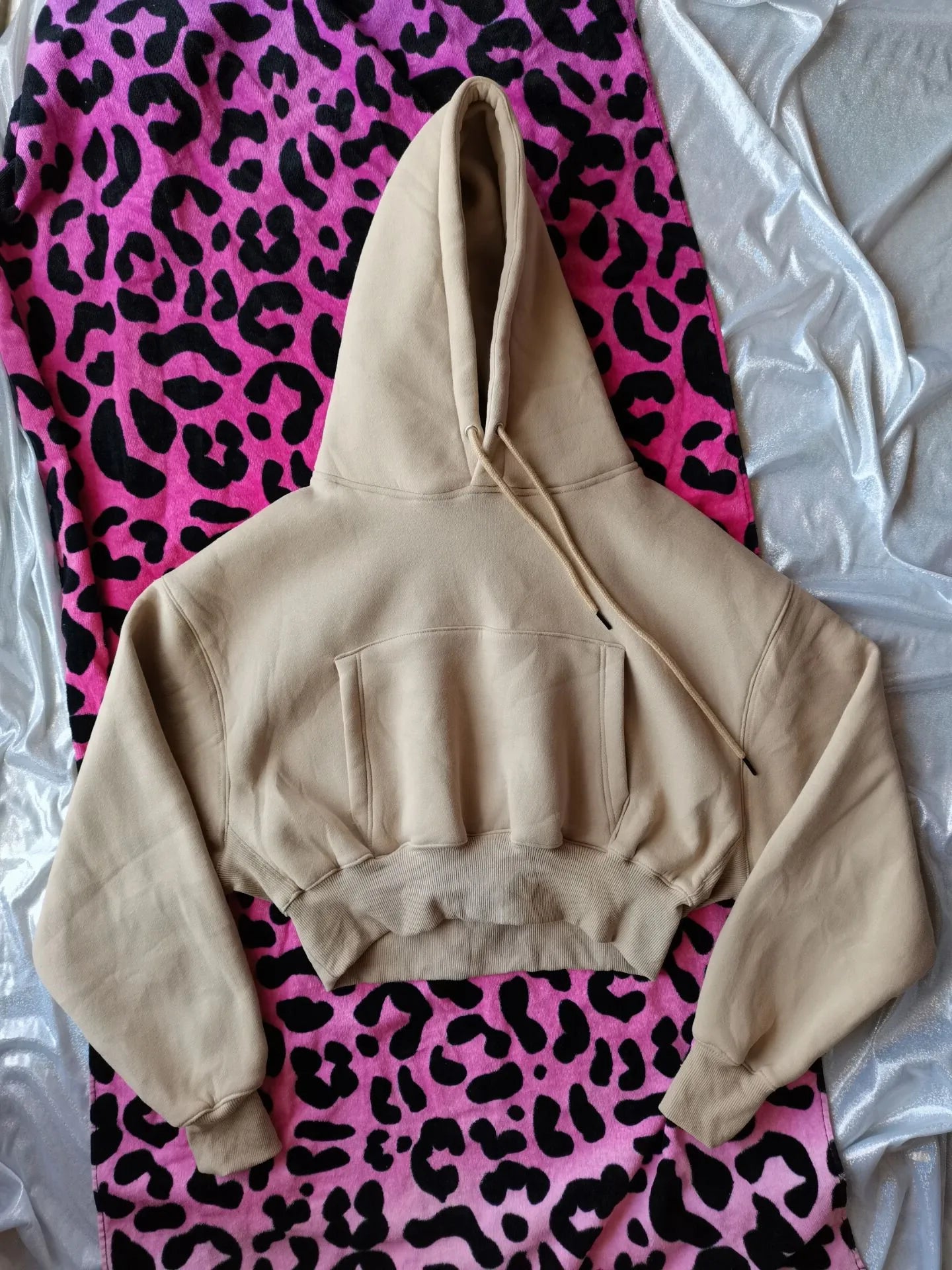 Women’s Fleece Hoodie and Jogger Pants 2-Piece Tracksuit Set, Warm Solid Color Sweat Suit for Fall and Winter Casual Sports Outfit