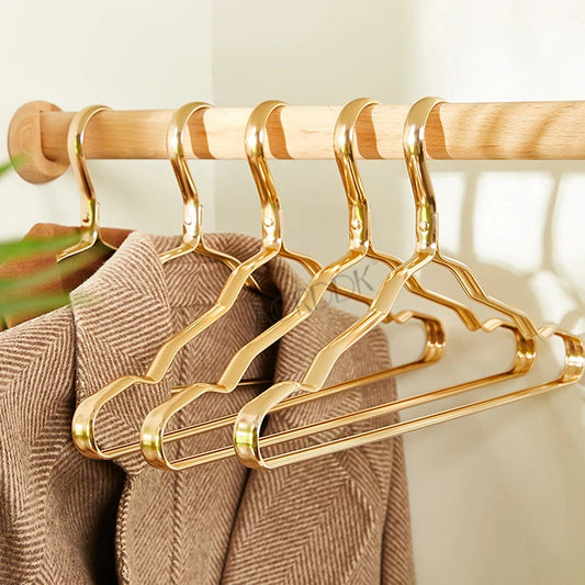Aluminum Alloy Clothes Hangers (5/10PCS) – Anti-Slip Coat Hangers for Drying & Wardrobe Space Saving