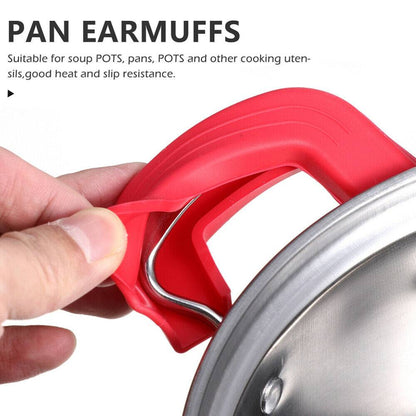 2PCS Silicone Handle Holder – Heat Resistant Cookware Handle Covers Pot Sleeve Grip for Cast Iron Skillet
