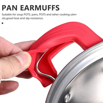 2PCS Silicone Handle Holder – Heat Resistant Cookware Handle Covers Pot Sleeve Grip for Cast Iron Skillet