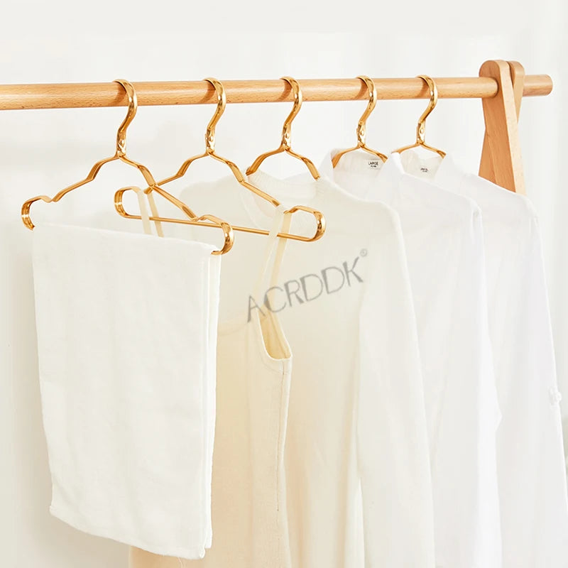 Aluminum Alloy Clothes Hangers (5/10PCS) – Anti-Slip Coat Hangers for Drying & Wardrobe Space Saving