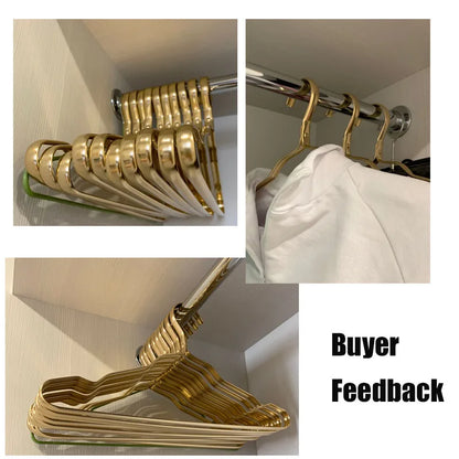 Aluminum Alloy Clothes Hangers (5/10PCS) – Anti-Slip Coat Hangers for Drying & Wardrobe Space Saving