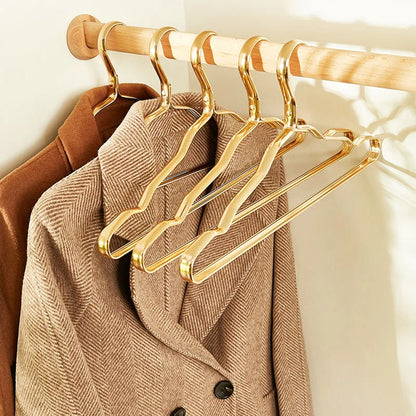 Aluminum Alloy Clothes Hangers (5/10PCS) – Anti-Slip Coat Hangers for Drying & Wardrobe Space Saving
