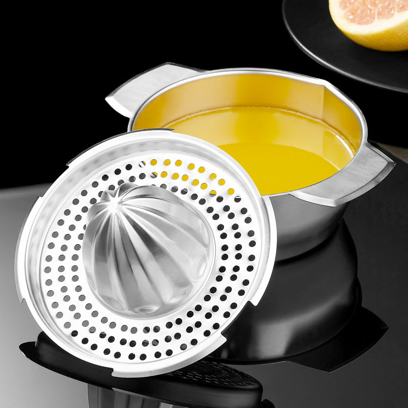 304 Stainless Steel Manual Fruit Juicer – Portable Lemon & Orange Hand Press Juicer for Kitchen