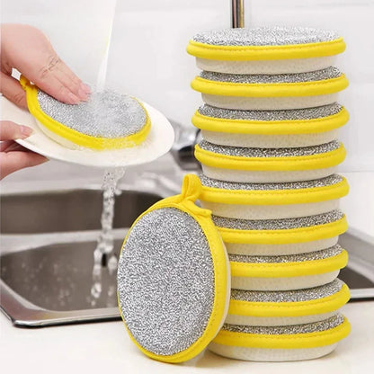 Dishwashing Sponge Reusable Washable – Double-Sided Magic Sponge for Kitchen Cleaning