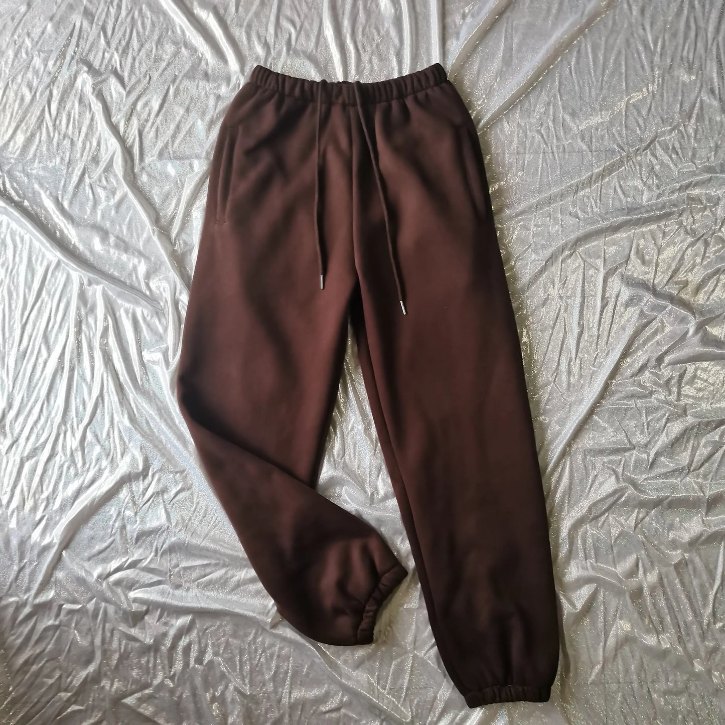 Women’s Fleece Hoodie and Jogger Pants 2-Piece Tracksuit Set, Warm Solid Color Sweat Suit for Fall and Winter Casual Sports Outfit