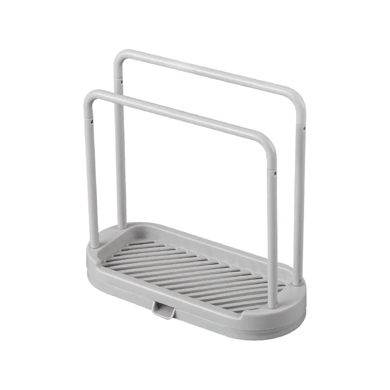 Detachable Kitchen Dishcloth Holder, Sink Sponge & Rag Hanger Storage Rack for Bathroom & Kitchen Organizer