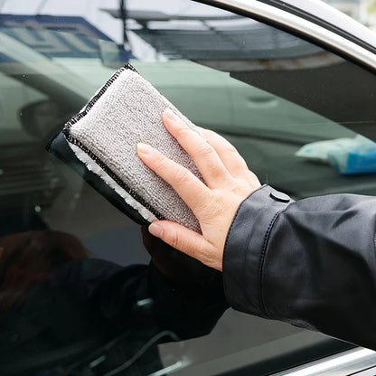 2PCS Car Interior Scrubbing Sponges – Microfiber Car Wash Sponges Auto Detailing Cleaning Pads