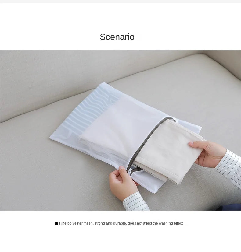 Laundry Bags Set for Washing Machine, Fine Mesh Oxford Fabric Wash Bags for Clothes, Underwear and Bras