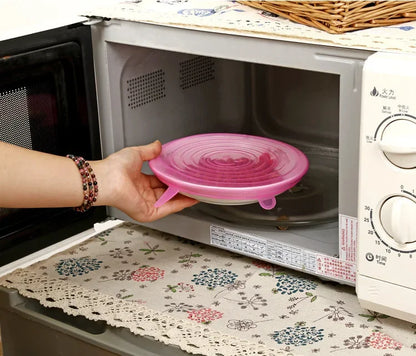 Silicone Stretch Lid – Reusable Food Cover Sealed Bowl Storage Kitchen Accessory