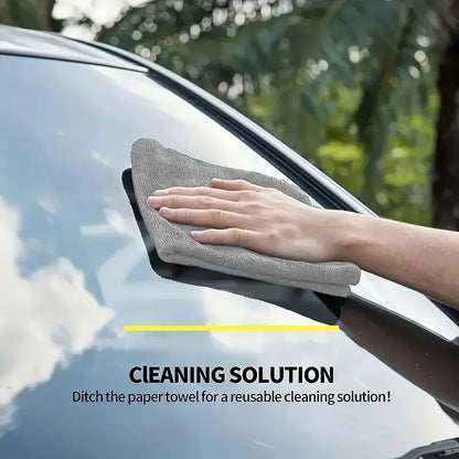 Thickened Microfiber Cleaning Cloths – Lint-Free Reusable Absorbent Towels for Car Windows and Household Cleaning