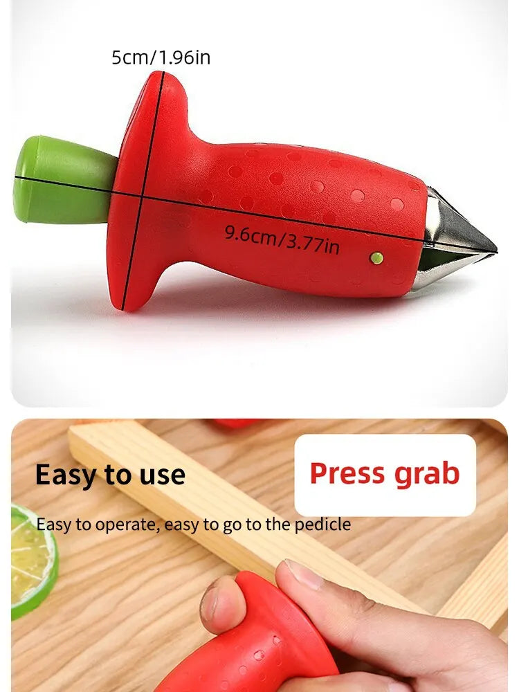 1pc Strawberry Stem Remover Tomato Stem Remover Pineapple Hole Seed Remover Vegetable Cutter Kitchen Gadget