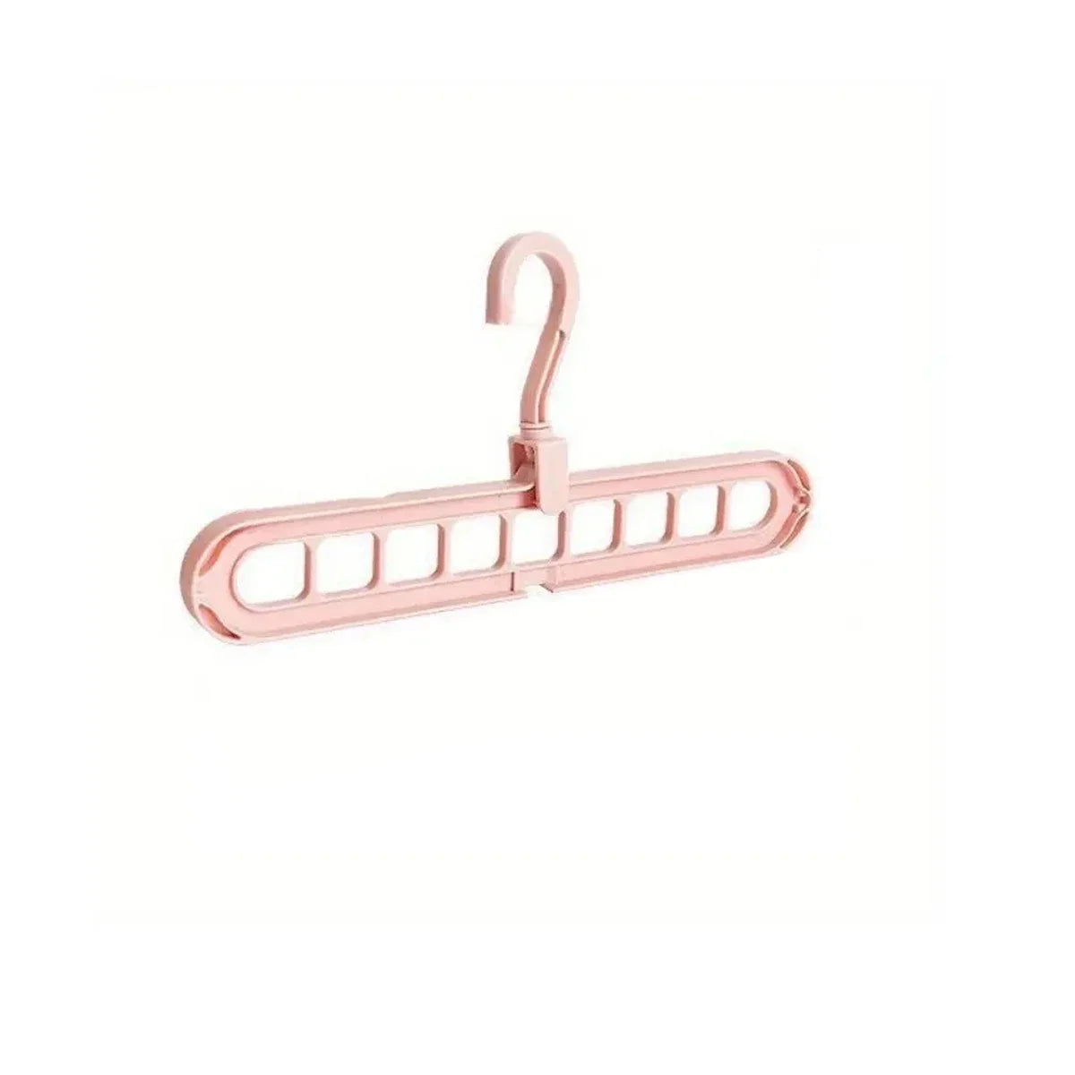 Solid Wood Multi-Hook Clothes Hanger – Vintage Wooden Organizer with 8 Hooks for Underwear & Accessories