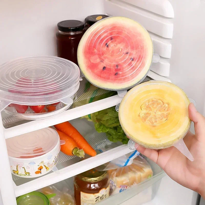 Silicone Stretch Lid – Reusable Food Cover Sealed Bowl Storage Kitchen Accessory