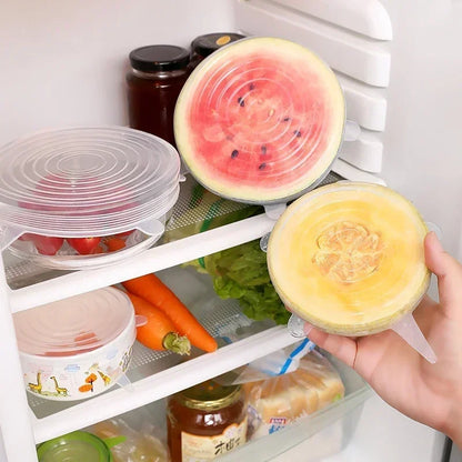 Silicone Stretch Lid – Reusable Food Cover Sealed Bowl Storage Kitchen Accessory