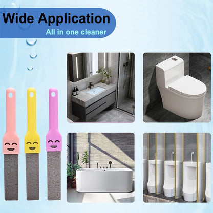 Pumice Stone Cleaning Stick – Toilet Seat Limescale Rust Stain Dirt Removal Brush for Bathroom Tile Sink Household Cleaning