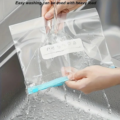 Silicone Food Storage Bags – Leakproof Reusable Stand-Up Zip Shut Fresh Food Storage Bags