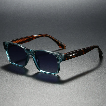 Square Polarized Sunglasses for Men and Women with Metal Core Frame, UV400 Protection, Unisex Fashion Eyewear for Travel, Driving, and Outdoor Activities