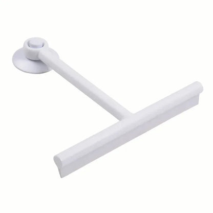 Shower Squeegee Window Glass Wiper – Silicone Scraper Cleaner Brush with Long Handle for Bathroom Mirrors