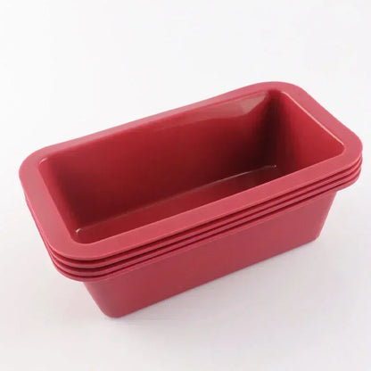 Silicone Baking Molds Non-Stick Rectangle Cake Pan – Mini Loaf Pan Easy Release Bread Toast Mould