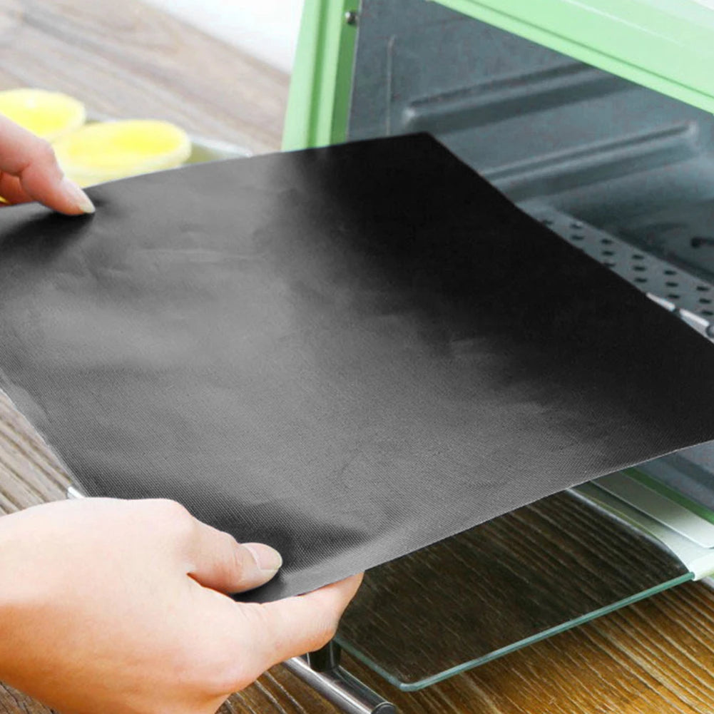 BBQ Grill Mat Set, Non-Stick Teflon Barbecue & Baking Mats, Reusable Heat Resistant Grilling Sheets for Oven, Steamer & Outdoor BBQ