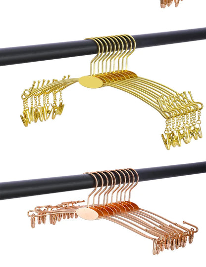 Metal Multi-Hook Underwear Hanger Set (5PCS) – Heavy-Duty Clips Rack for Socks, Bras & Small Clothes