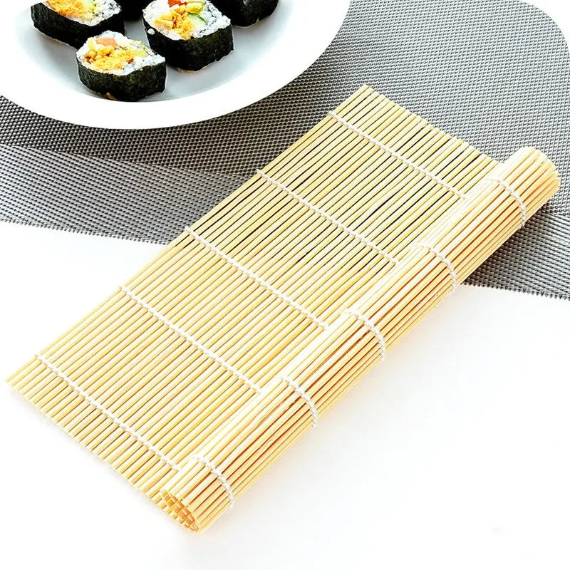DIY Bamboo Sushi Maker Rolling Mat – Sushi Tools Rice Roller Hand Maker Kitchen Gadget