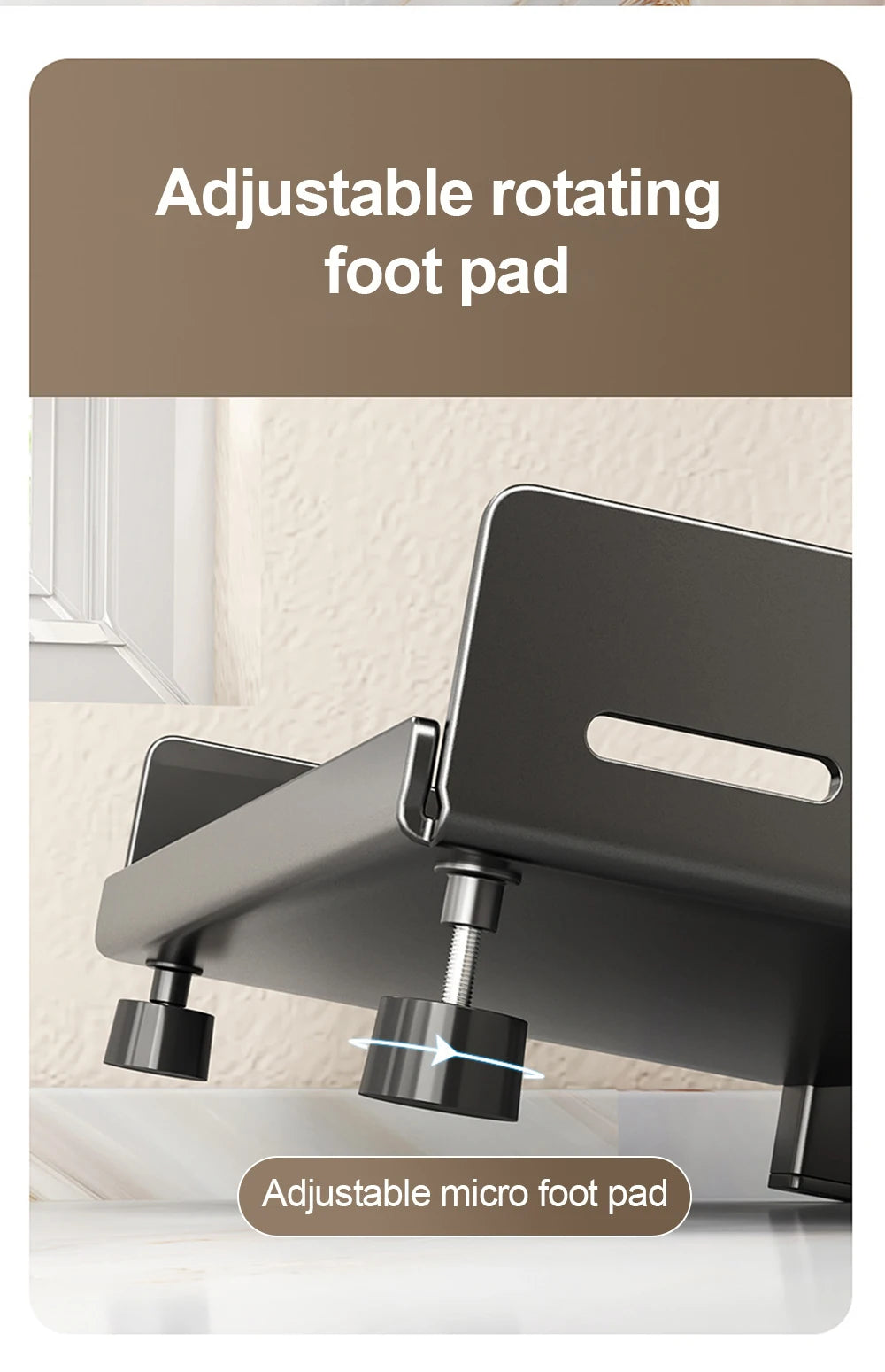 3-Tier Spice Storage Rack for Countertop, Adjustable Metal Kitchen Organizer Shelf for Cabinet & Pantry – Black