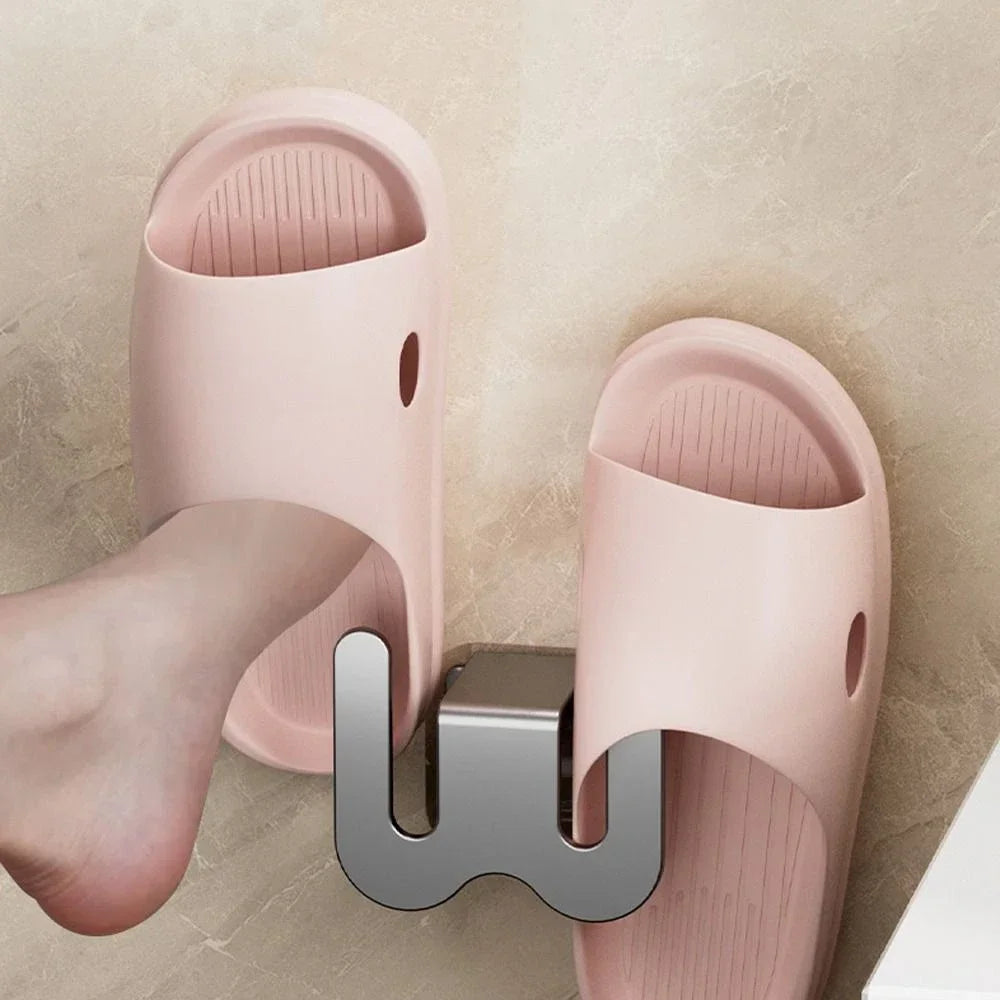 Bathroom Slippers Hanging Shelf – Multifunctional Slipper Rack & Toilet Shoe Storage Organizer