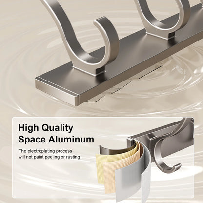 Adhesive Wall Clothes Hooks – No-Drill Bathroom Towel & Door Back Hanging Hooks