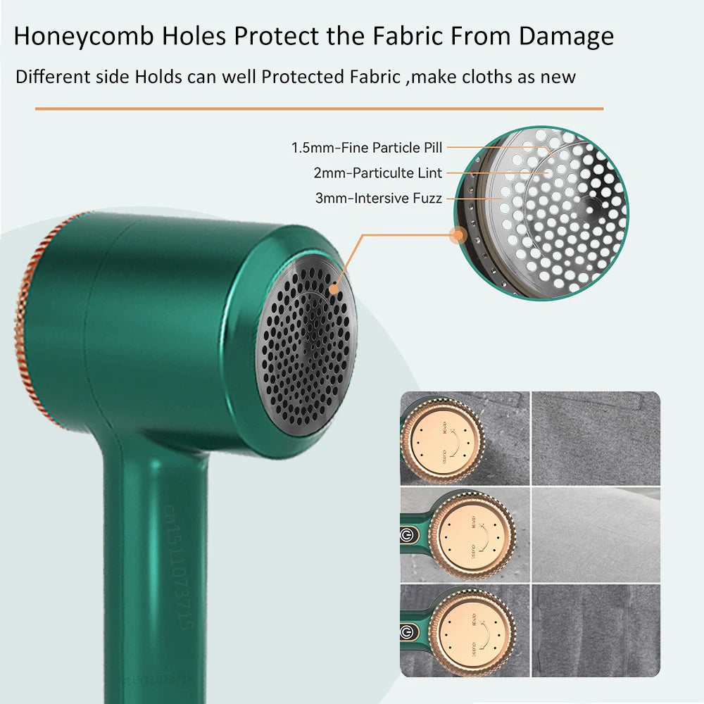 Rechargeable Electric Lint Remover – Portable Fabric Shaver Pellet and Fluff Remover for Clothing