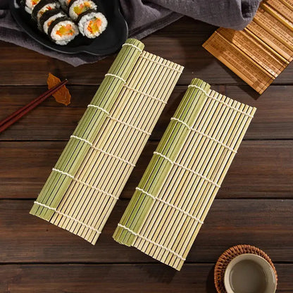 DIY Bamboo Sushi Maker Rolling Mat – Sushi Tools Rice Roller Hand Maker Kitchen Gadget