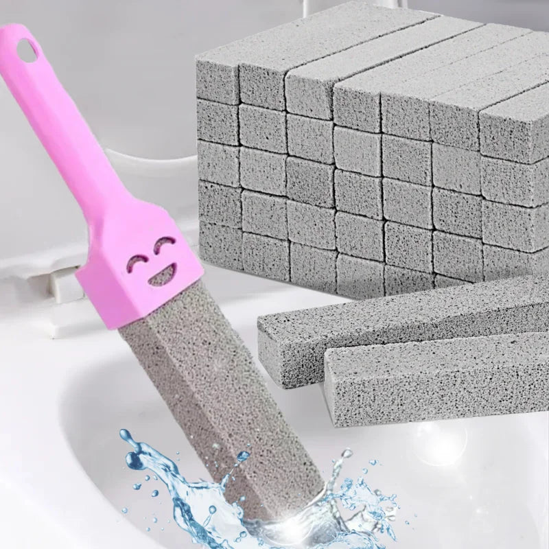 Pumice Stone Cleaning Stick – Toilet Seat Limescale Rust Stain Dirt Removal Brush for Bathroom Tile Sink Household Cleaning
