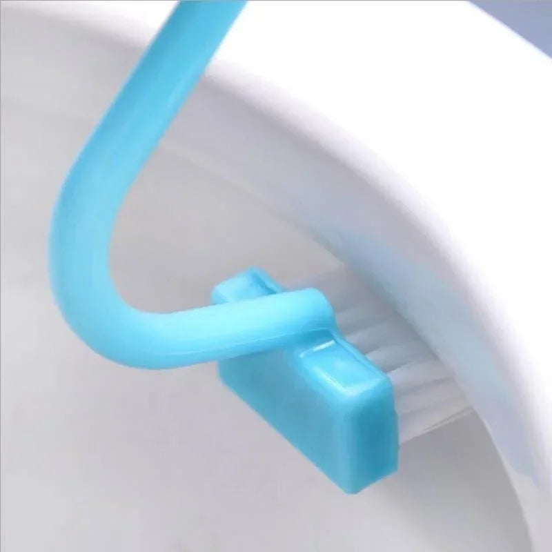 Curved Toilet Brush with Long Handle – Toilet Cleaning Brush for Household Deep Cleaning Bathroom Accessory