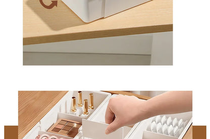 Extendable Drawer Organizer with Adjustable Dividers – Multi-Purpose Storage Box for Home, Office & Kitchen