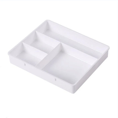 Stackable Desk Drawer Organizer – Multi-Cell Storage Tray for Jewelry, Makeup & Office Supplies