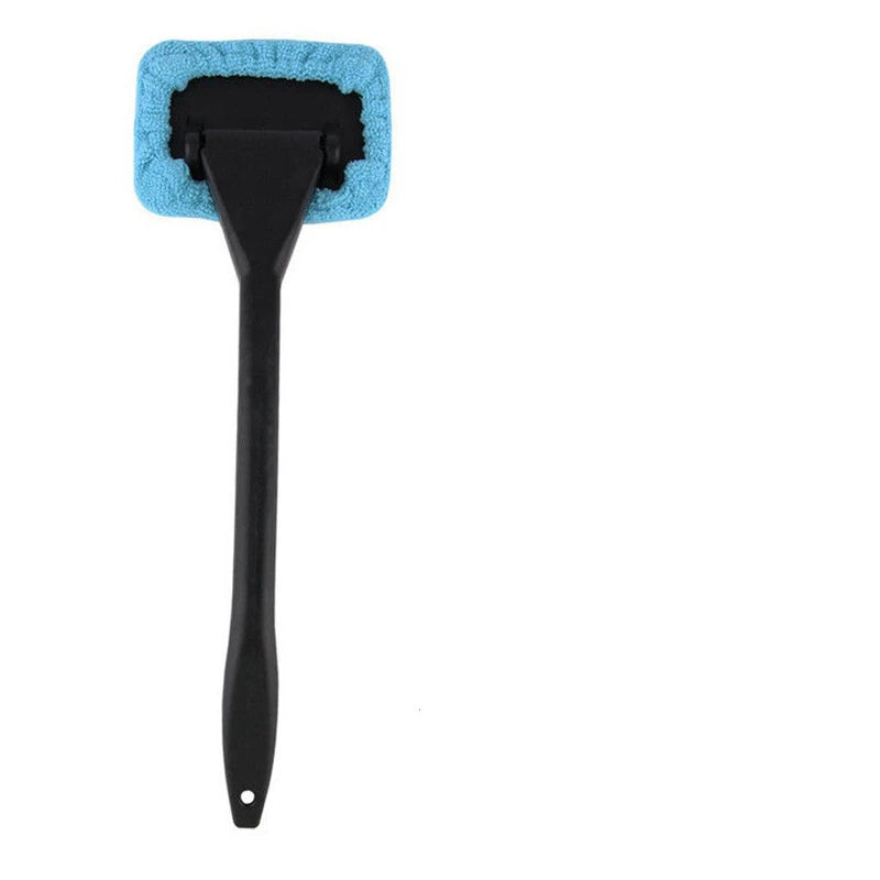 Car Window Cleaner Brush Kit – Windshield Cleaning Wash Tool Set with Long Handle Interior Auto Glass Wiper