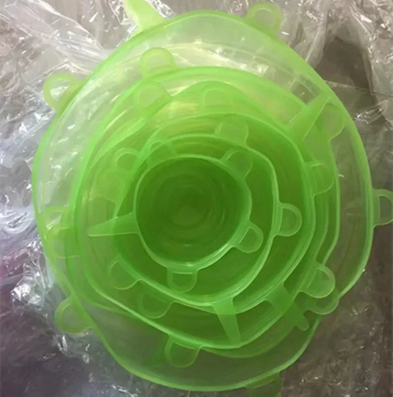 Silicone Stretch Lid – Reusable Food Cover Sealed Bowl Storage Kitchen Accessory