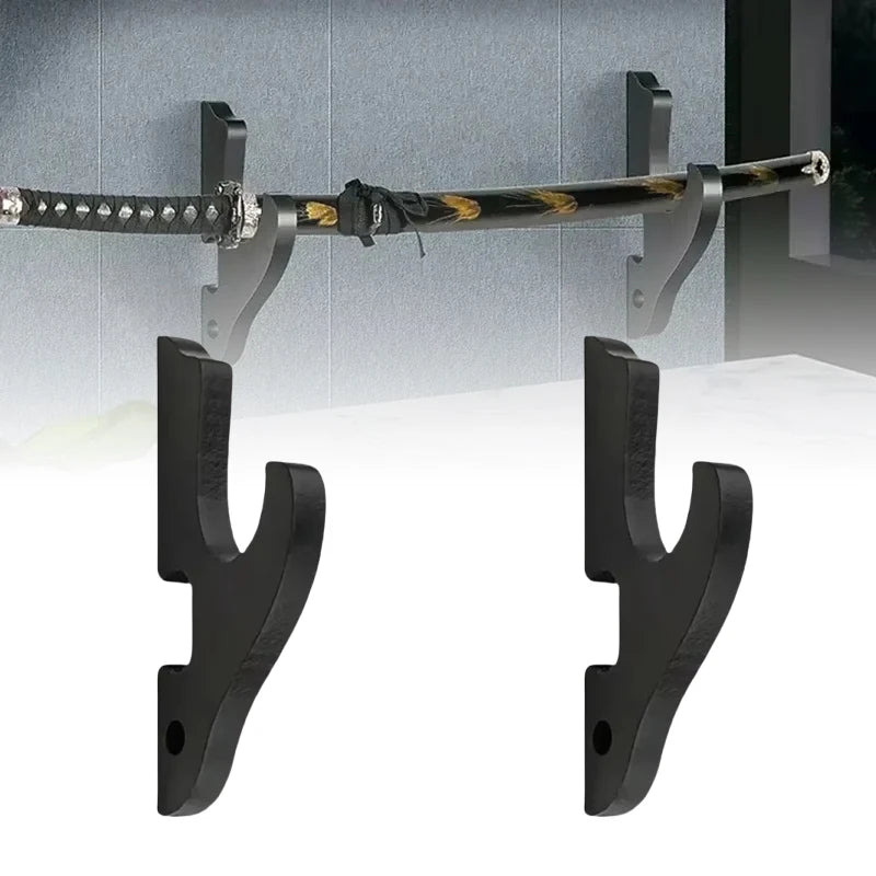 Wall Katana Sword Shelf Support Wooden Real Japanese Katana Samurai Sabre Wall Storage Rack Knife Display Holder Home Organizer
