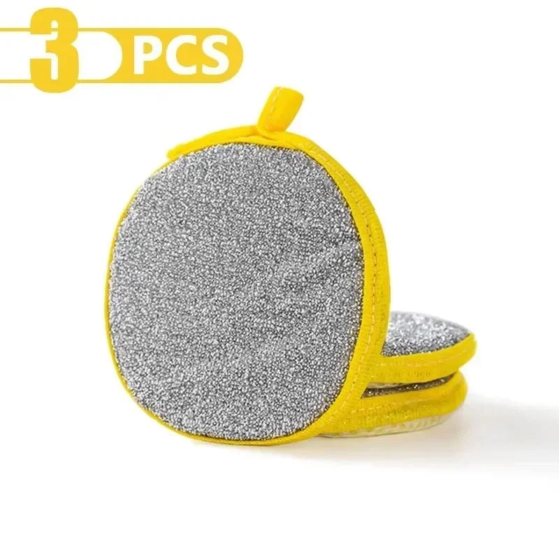 Dishwashing Sponge Reusable Washable – Double-Sided Magic Sponge for Kitchen Cleaning