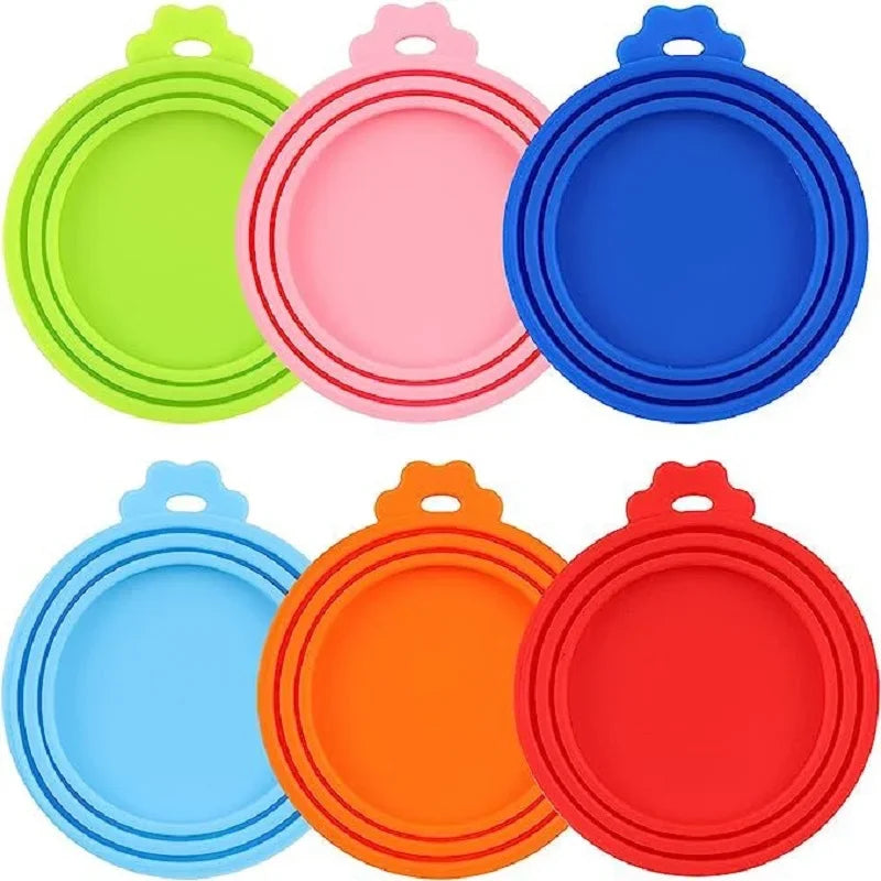 Silicone Pet Food Can Lid – Reusable Sealed Cover for Dog and Cat Food Storage
