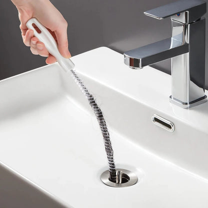 Pipe Dredging Brush – Flexible Drain Cleaner for Bathroom Hair, Sink & Sewer Clog Removal