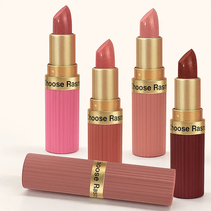 CHOOSE RASME Pearlescent Pink Glitter Velvet Lipstick, Metallic Matte Shimmer Waterproof Long-Lasting Moisturizing Diamond Lipstick, 3.5g