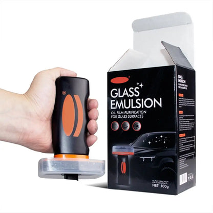 Handheld Glass Emulsion Oil Film Remover – Car Windshield Cleaner for Front, Side, and Rear Auto Glass