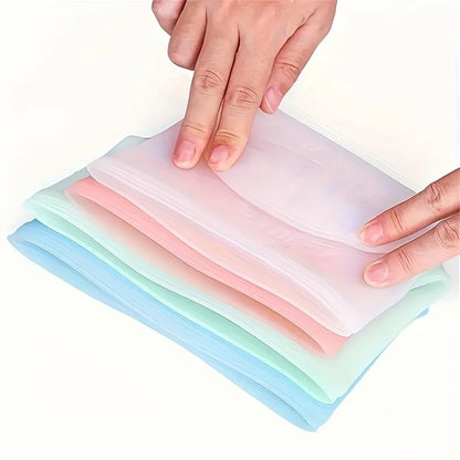 Silicone Food Containers – Reusable Leakproof Ziplock Storage Bags for Fridge and Freezer