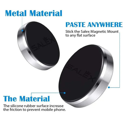 Universal Magnetic Car Phone Holder, Dashboard and Wall Mounted Mobile Phone Stand for iPhone, Samsung, Xiaomi, Huawei, Strong Magnet Car Mount