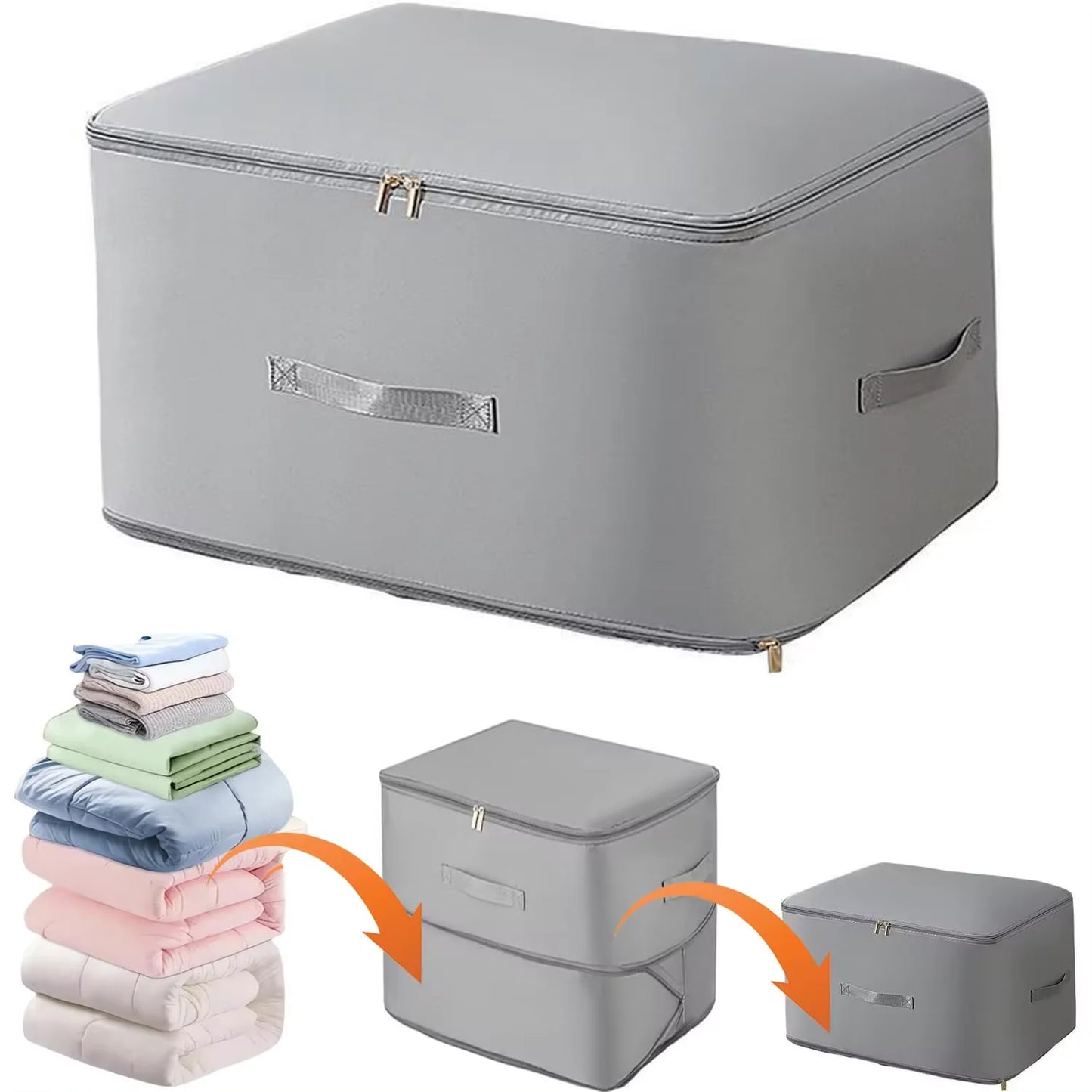 Self-Compression Storage Bag, Ultra Space-Saving Organizer for Clothing, Comforters & Bedding (1PC)