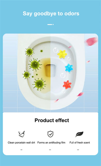 Multipack Flower Aroma Toilet Cleaning Gel – Toilet Deodorant Cleaner for Odor Removal, Household Cleaning Supplies